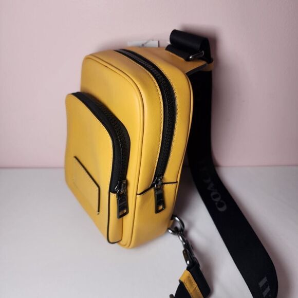 NWT Coach Men's Racer Sling Pack CX071 Honey - Picture 2 of 7